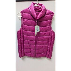 Uniqlo Pink Ultra-Light Down Feather Puffer Vest